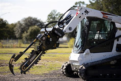 skid steer disc trencher|trenching attachment for skid steer.